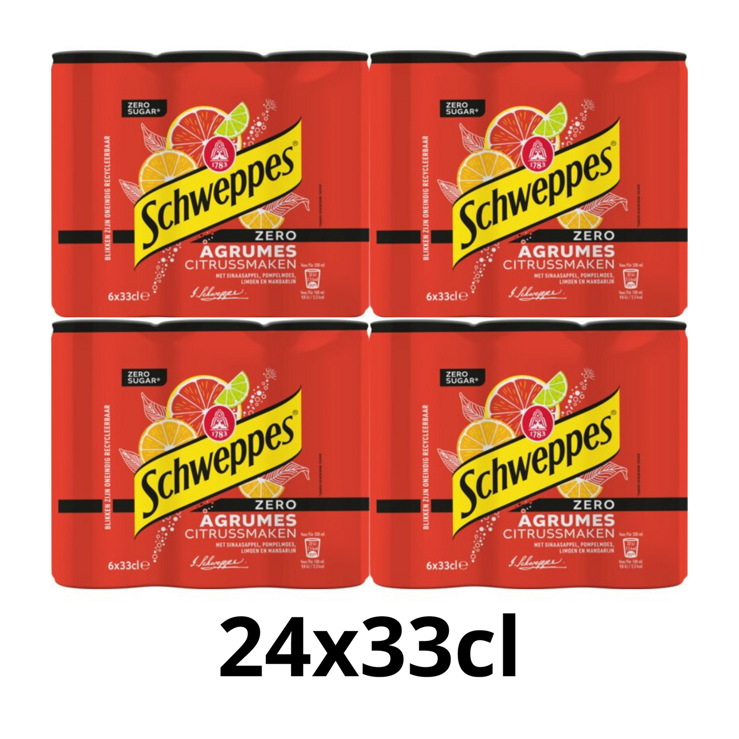 SCHWEPPES AGRUM' Zéro - Pack 24x33cl