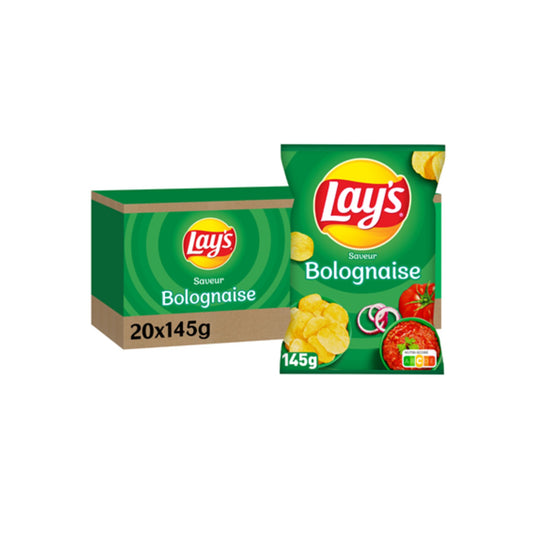 LAY'S Chips - Bolognaise Lot de 20x145 g